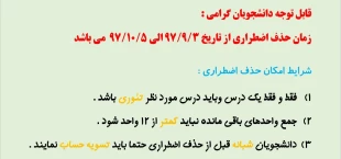 اطلاعیه حذف اضطراری