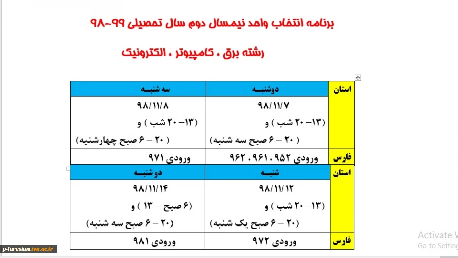 انتخاب واحد