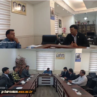 دیدار جمعی از کارکنان و اساتید دانشگاه ملی مهارت با فرماندار لارستان